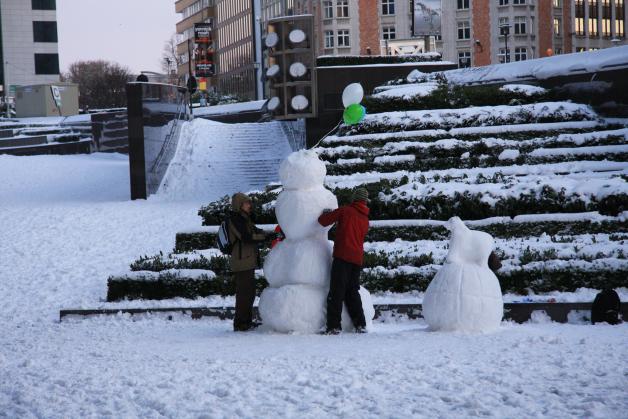 Brussels under the snow