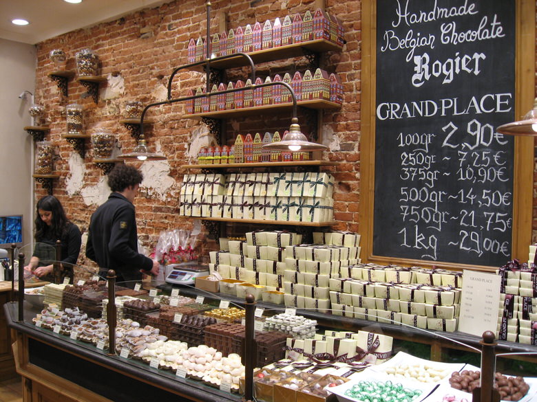 Handmade Belgian chocolate store