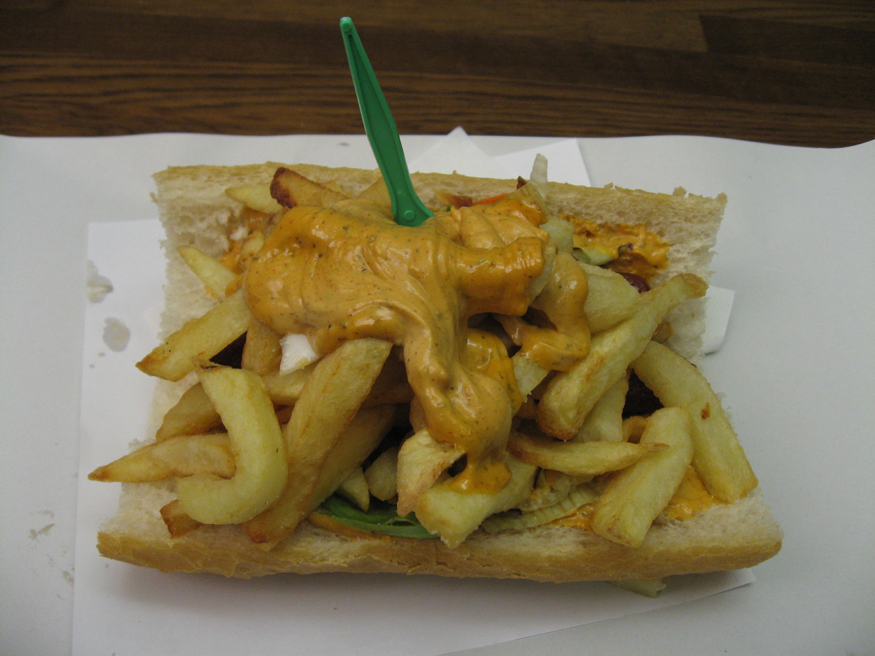 Mitraillette  Traditional Sandwich From Brussels, Belgium