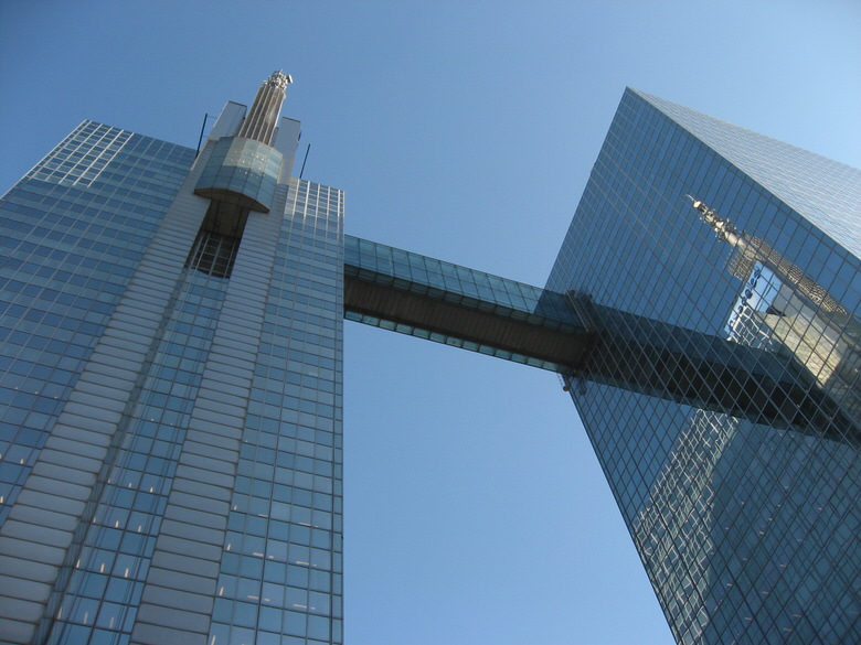 View from under the glass bridge