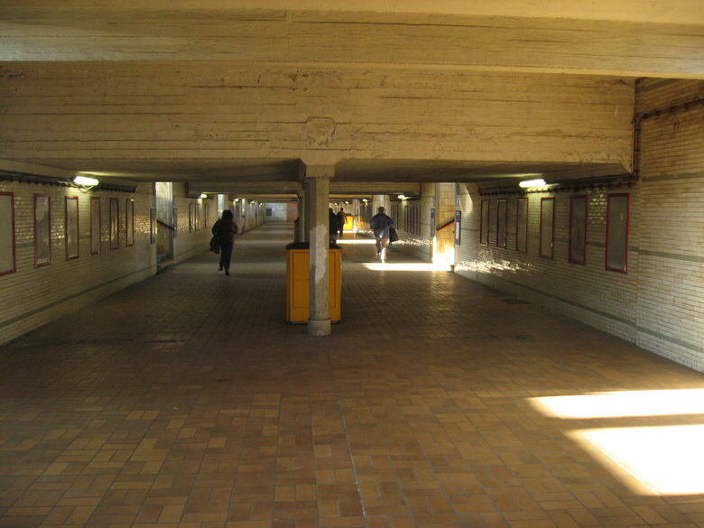 Commuters running late trying to still catch that train